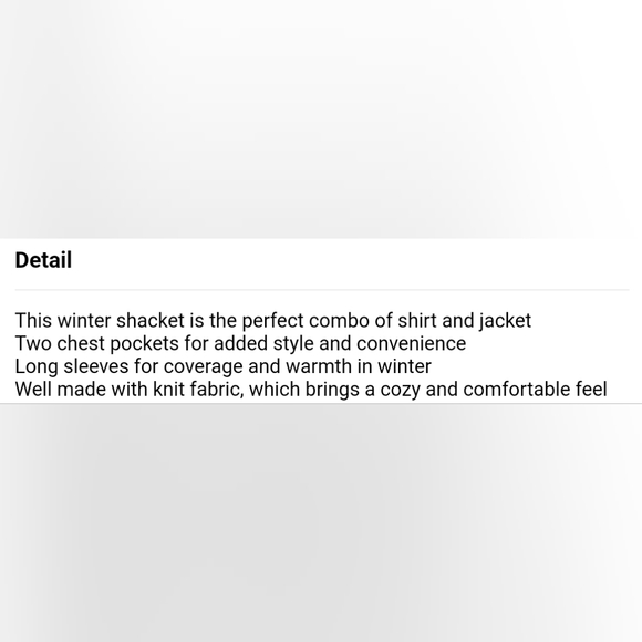 New contrast pocket relaxed shacket - Picture 8 of 12